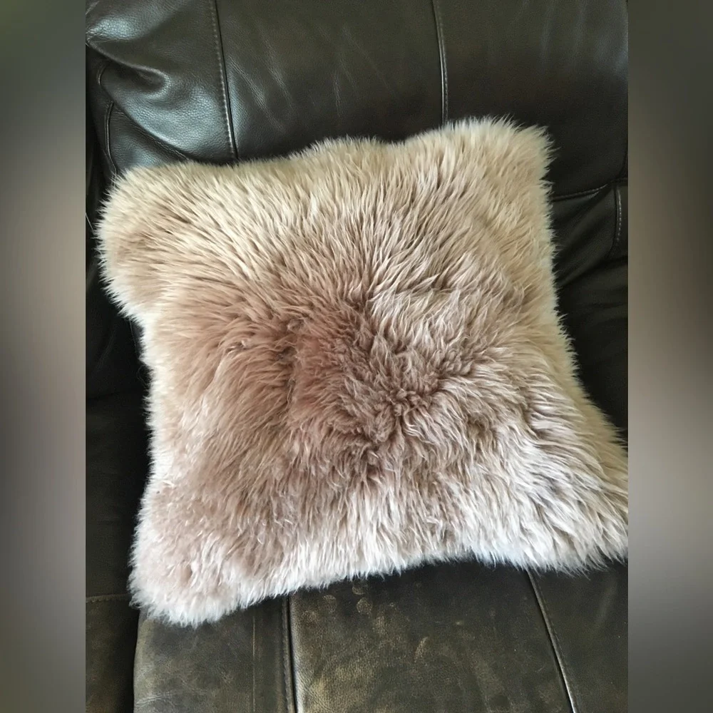 88. Sheepskin Decorative Pillow